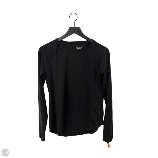 Athletic Top Long Sleeve Crewneck By Tek Gear In Black, Size: S