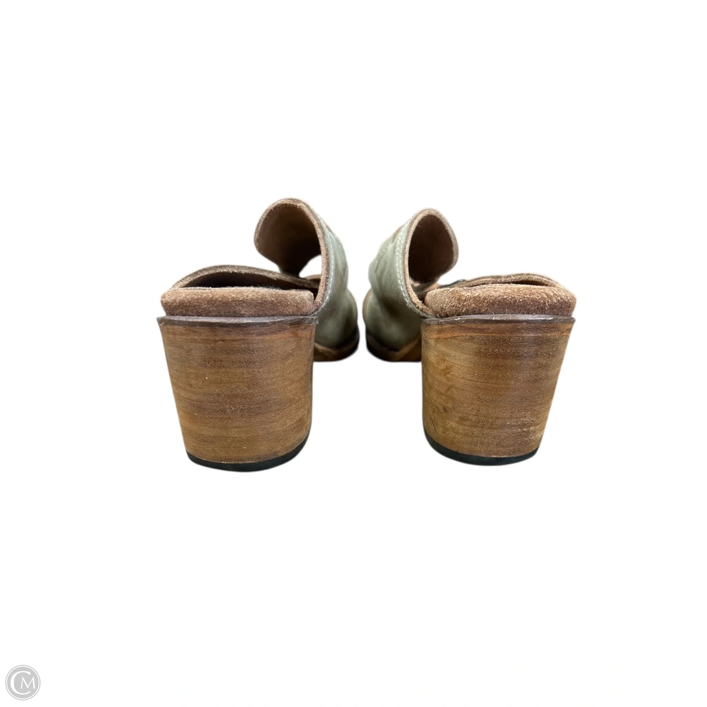 Sandals Heels Block By Freebird In White, Size: 9