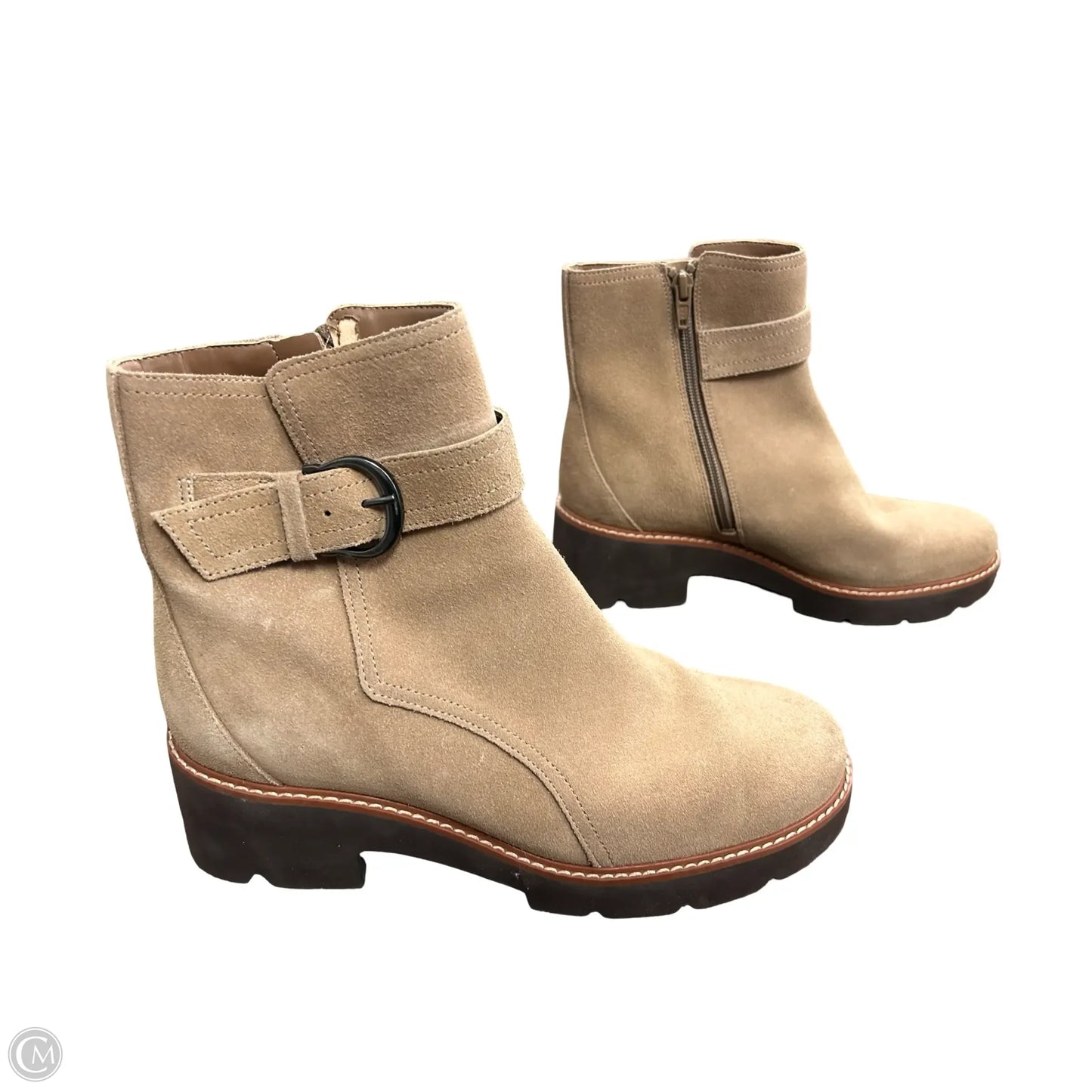 Boots Ankle Flats By Naturalizer In Tan, Size: 8