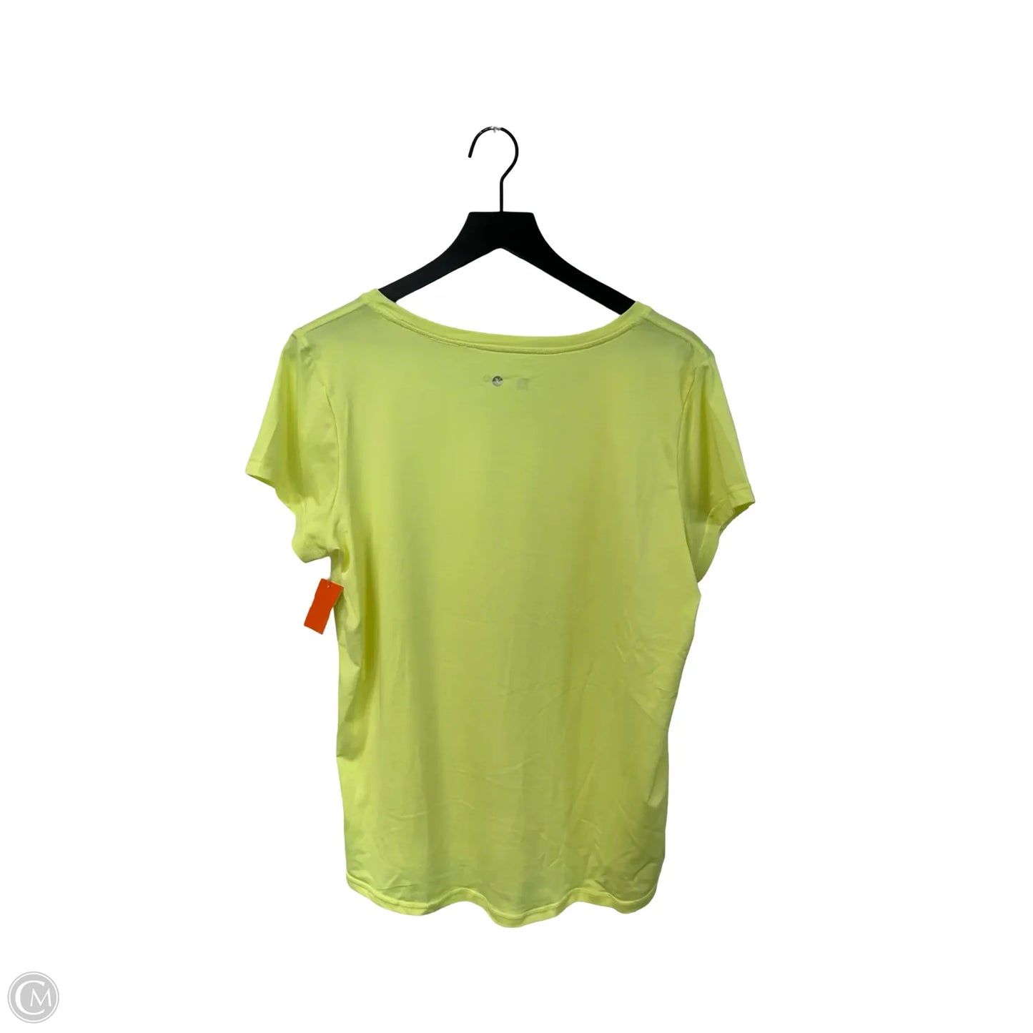 Athletic Top Short Sleeve By Xersion In Yellow, Size: L