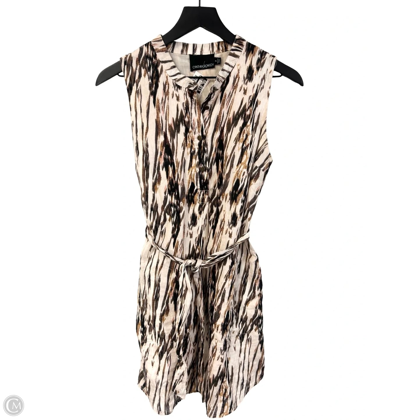 Dress Casual Short By Cynthia Rowley In Tan & White, Size: 2