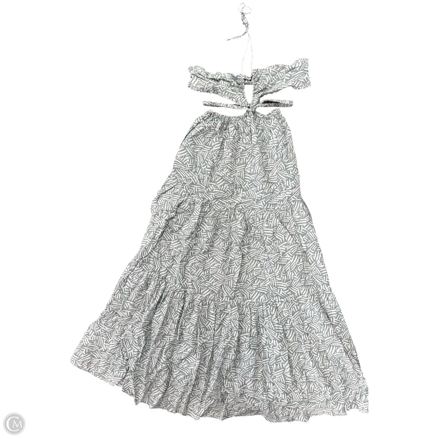Dress Casual Maxi By Cma In Green & White, Size: Xs