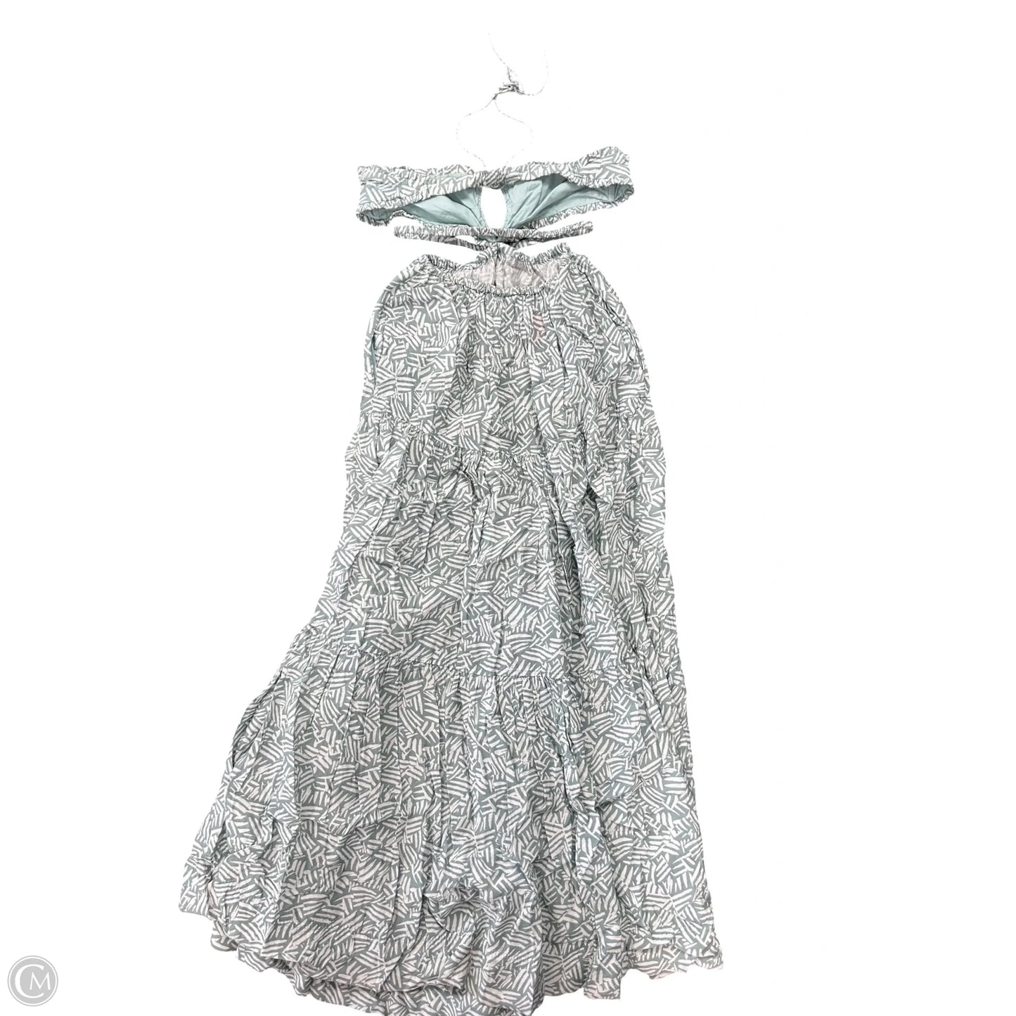 Dress Casual Maxi By Cma In Green & White, Size: Xs