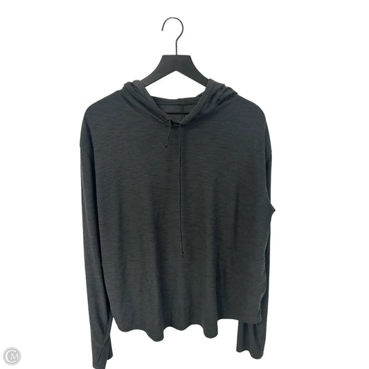 Athletic Top Long Sleeve Hoodie By Old Navy In Grey, Size: Xl