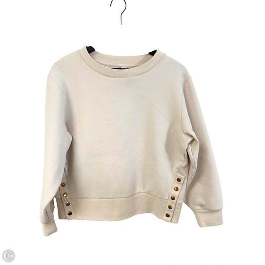 Sweatshirt Crewneck By Varley In Cream, Size: S
