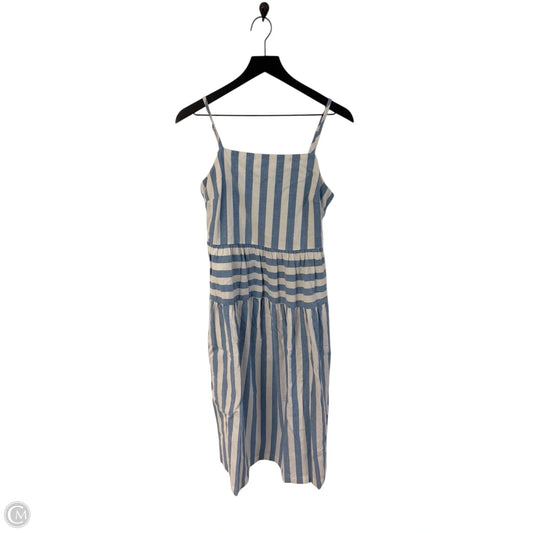 Dress Casual Maxi By Universal Thread In Blue & White, Size: M