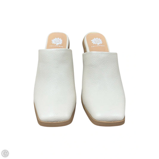 Shoes Heels Block By Yellow Box In White, Size: 6.5