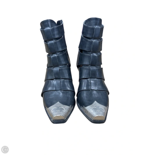Boots Ankle Heels By Cmc In Black, Size: 6.5