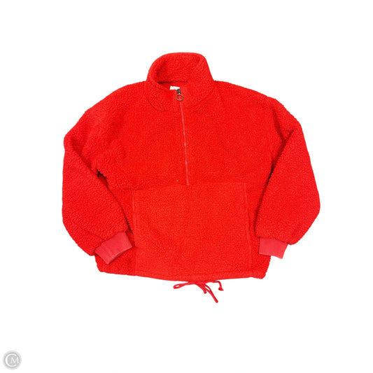 Jacket Faux Fur & Sherpa By Billabong In Red, Size: M