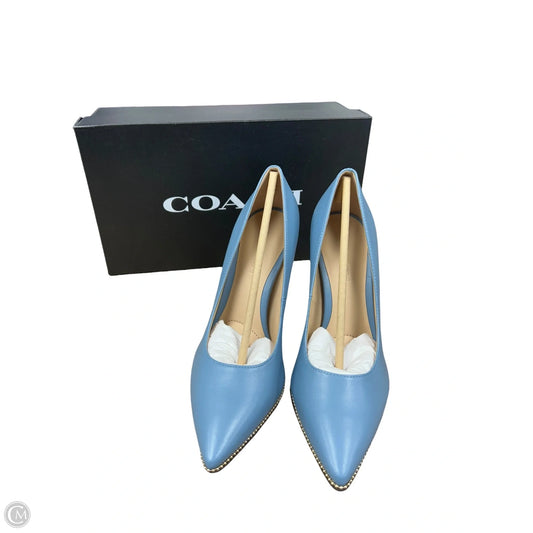 Shoes Designer By Coach In Blue, Size: 7.5