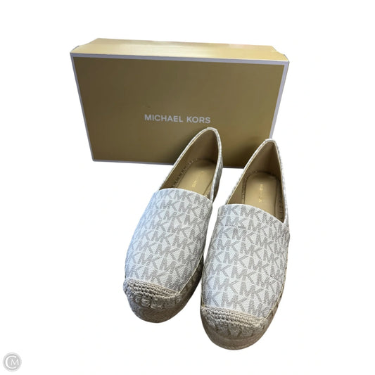 Shoes Designer By Michael Kors In Tan & White, Size: 7