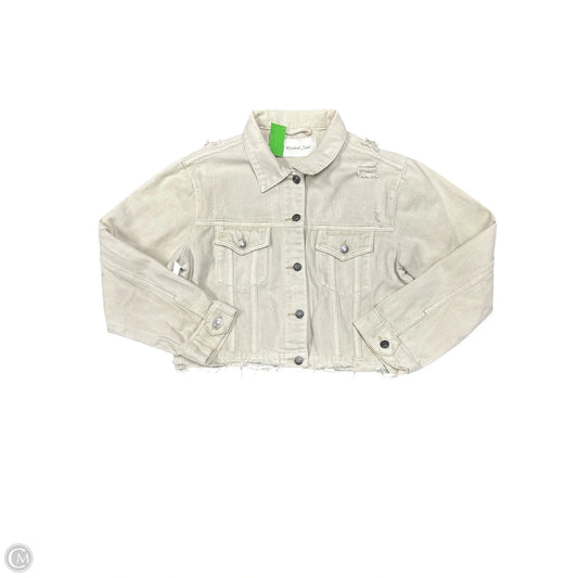 Jacket Denim By Mustard Seed In Beige, Size: S