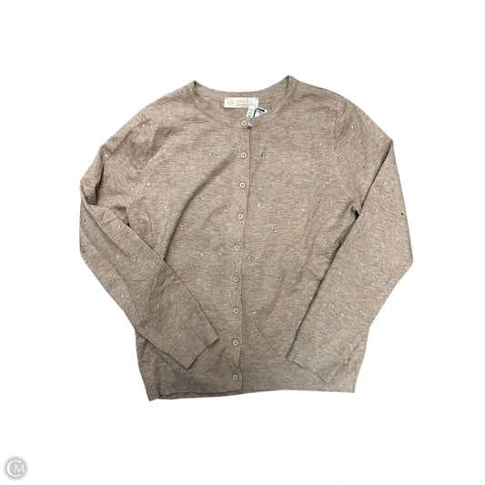 Cardigan By Leela & Lavender In Taupe, Size: S