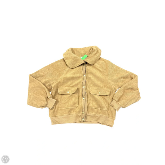 Jacket Shirt By Cmc In Tan, Size: M