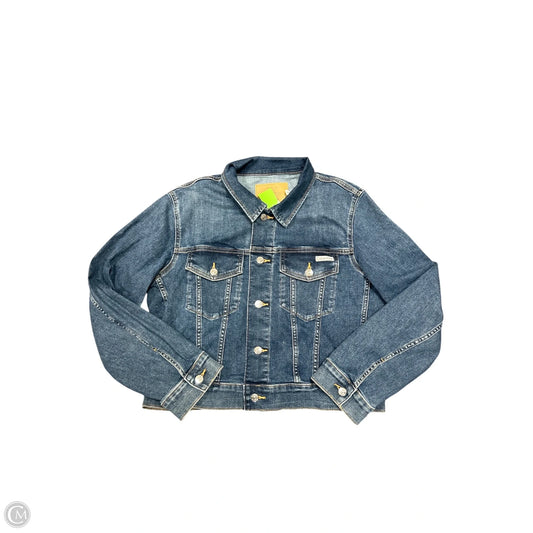 Jacket Denim By Calvin Klein In Blue Denim, Size: L