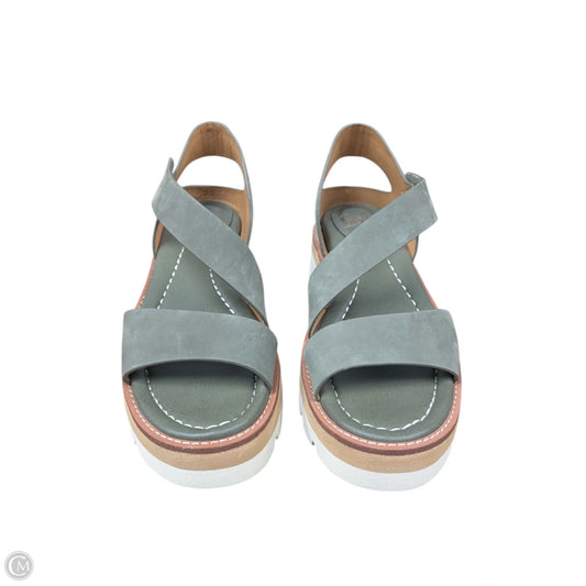 Sandals Flats By Sofft In Green, Size: 7.5