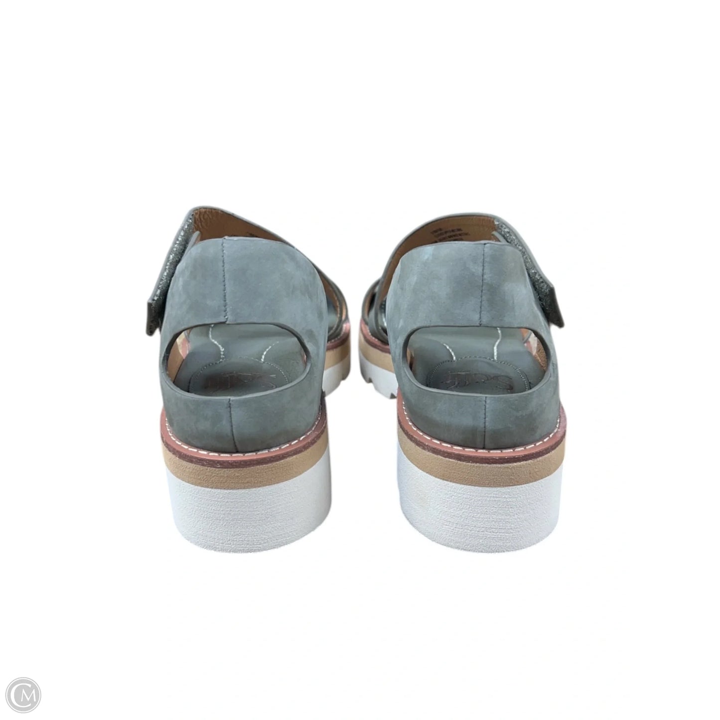 Sandals Flats By Sofft In Green, Size: 7.5