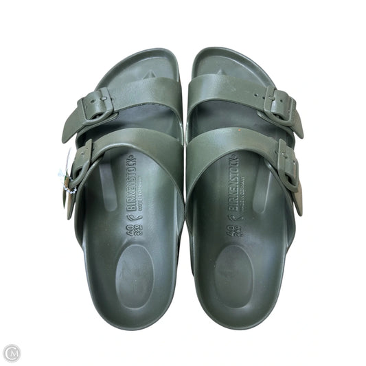 Sandals Flats By Birkenstock In Green, Size: 9