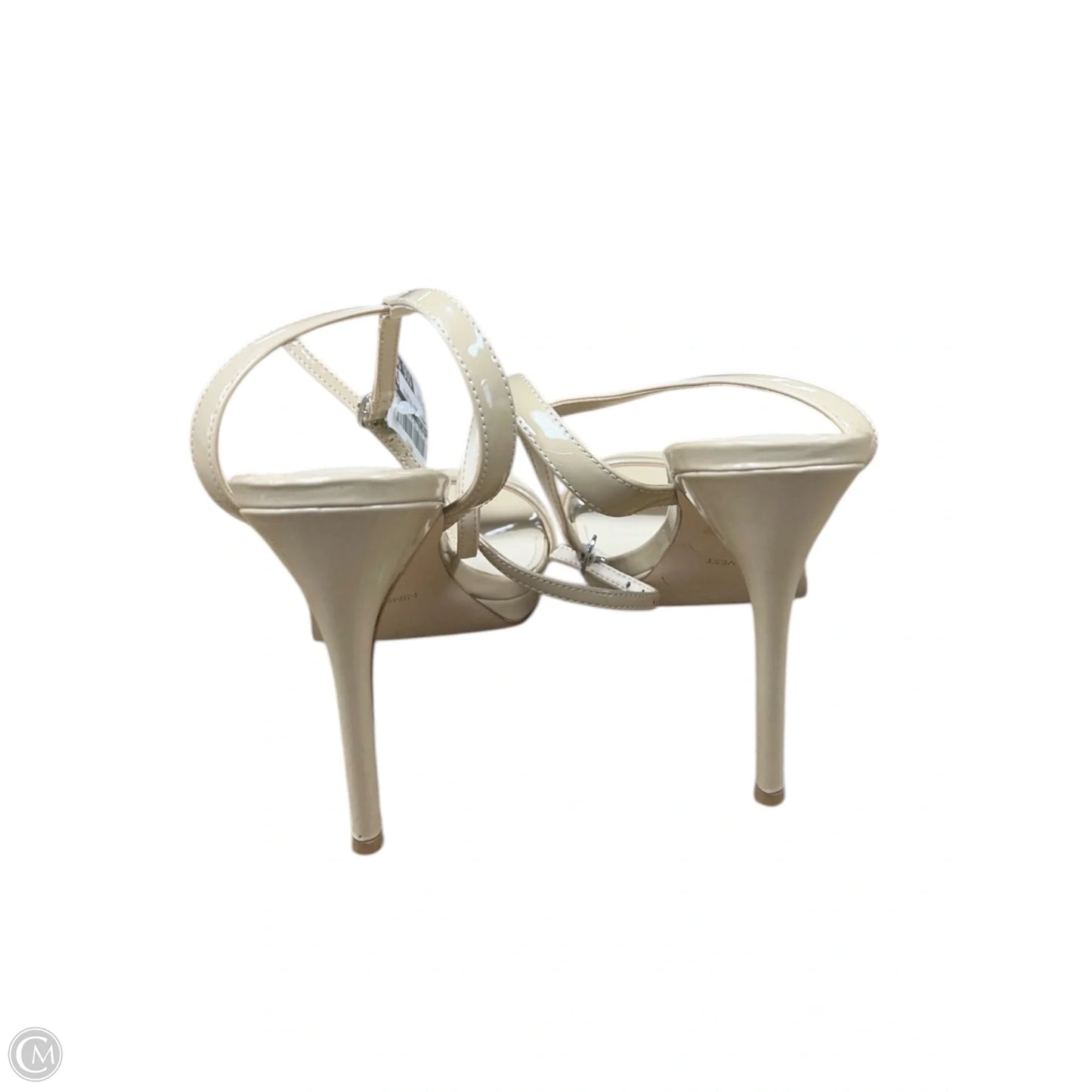 Sandals Heels Stiletto By Nine West In Tan, Size: 8.5