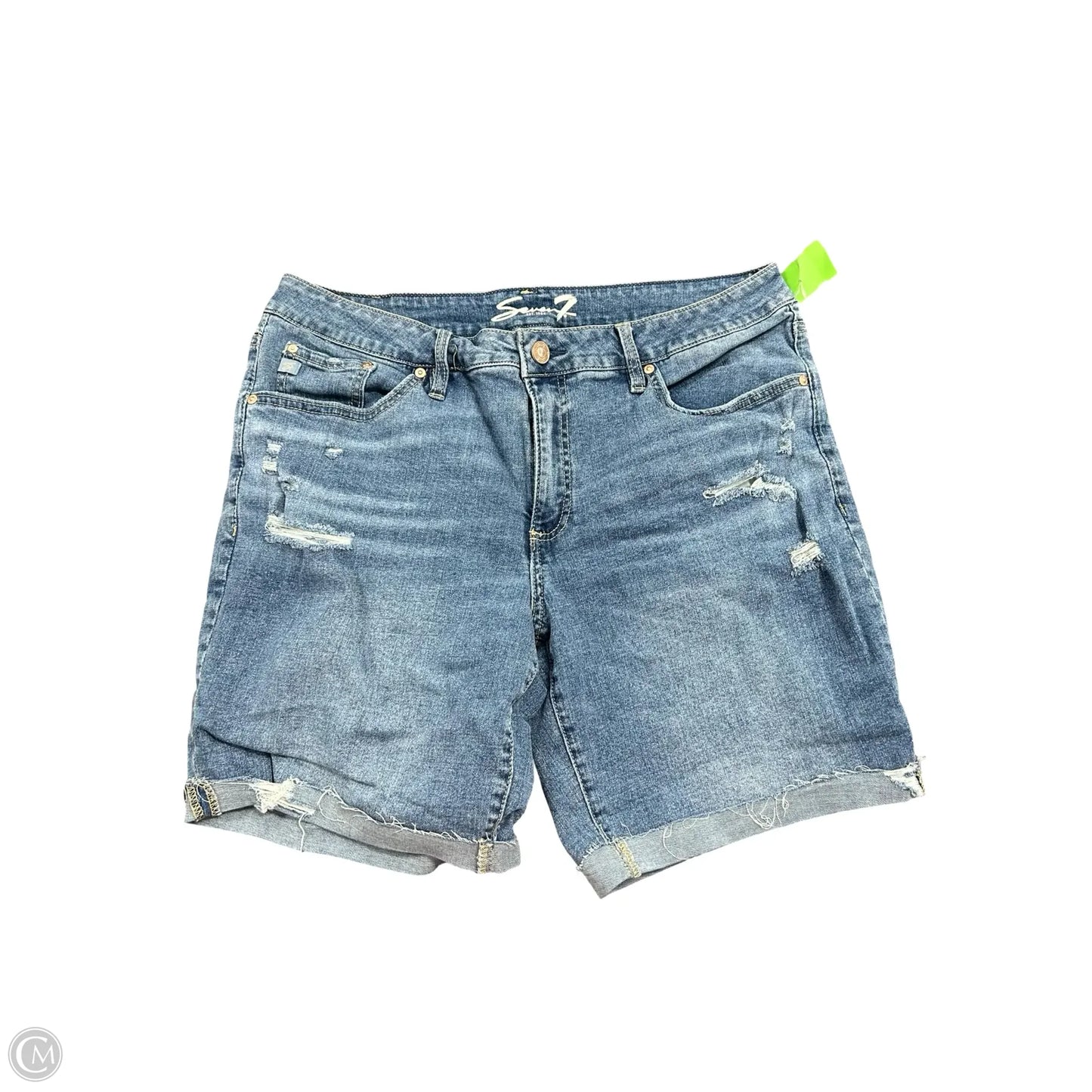 Shorts By Silver In Blue Denim, Size: 12