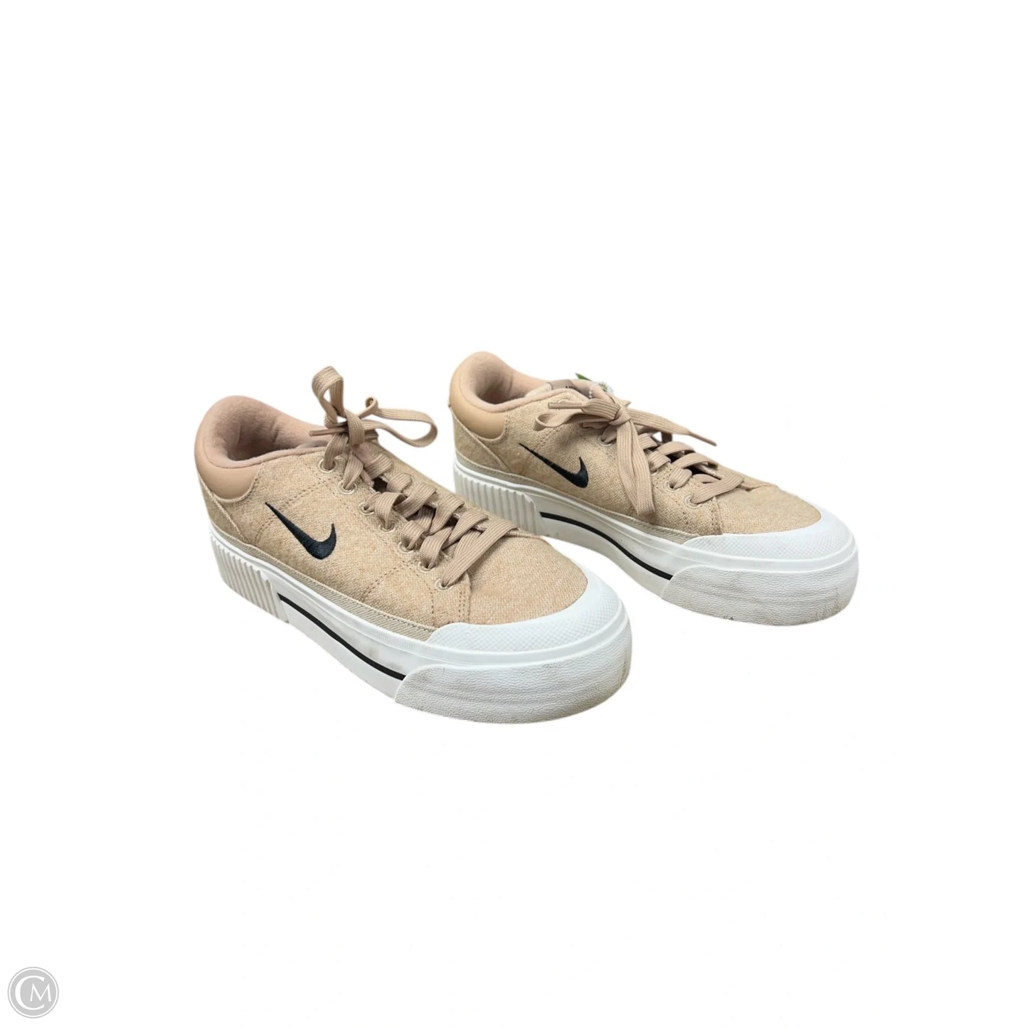 Shoes Sneakers By Nike In Tan, Size: 7