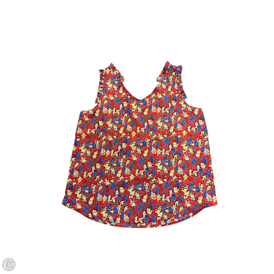 Top Sleeveless By Hailey & Co In Red, Size: 1x
