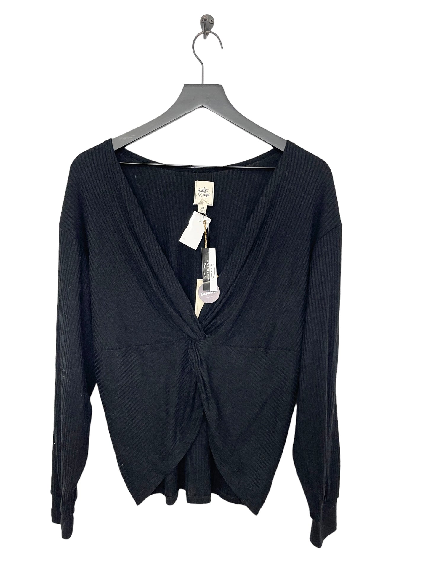 Top Long Sleeve By White Crow In Black, Size: M