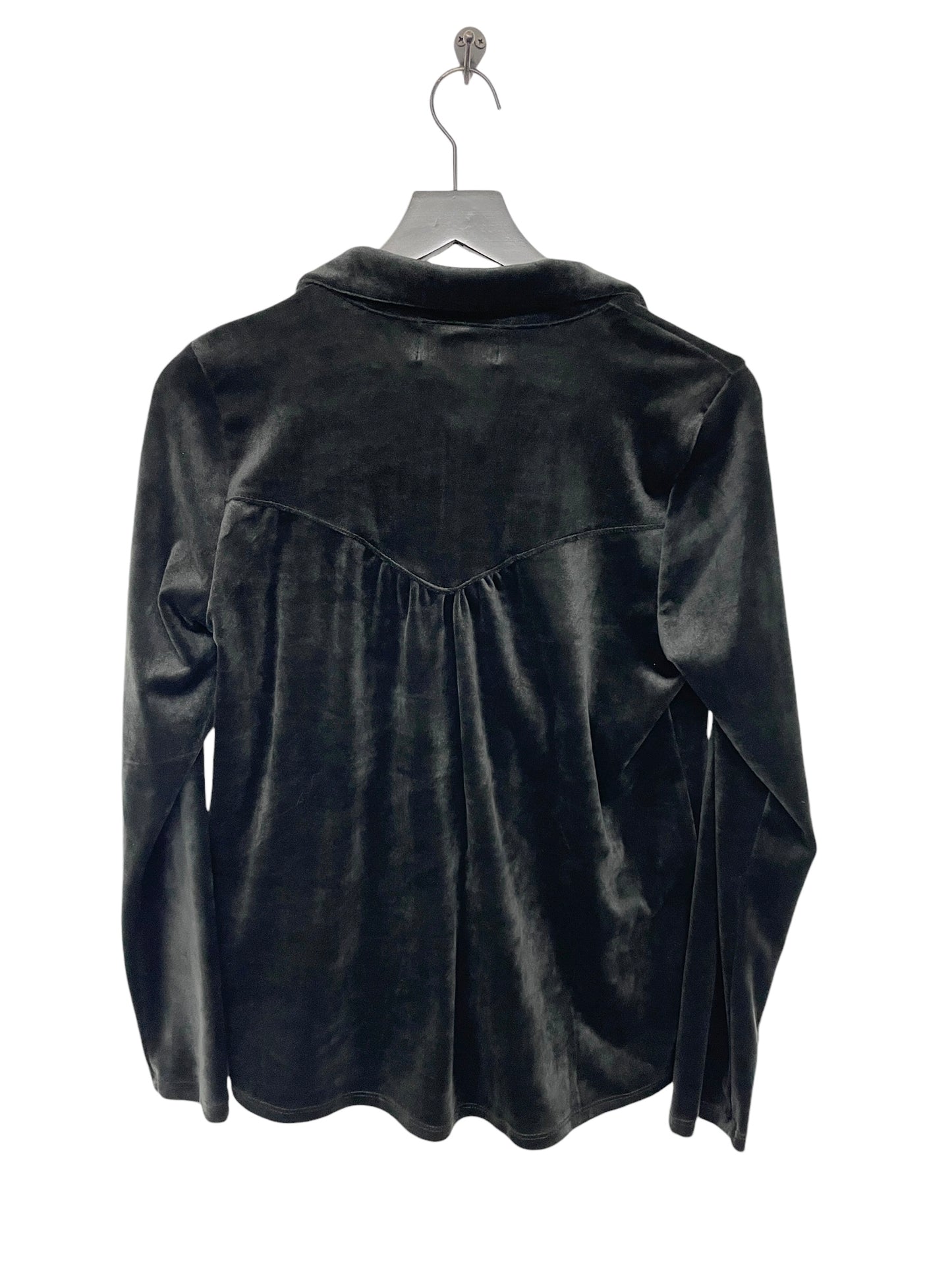 Blouse Long Sleeve By Cmc In Black, Size: S