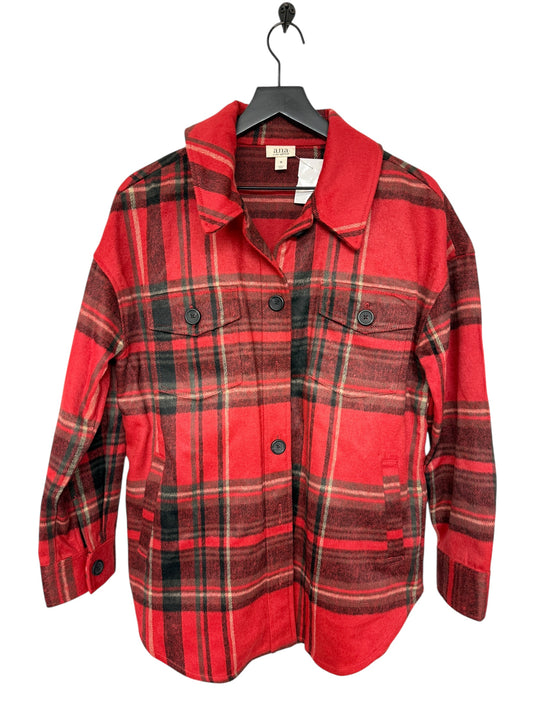 Jacket Shirt By Ana In Red, Size: M