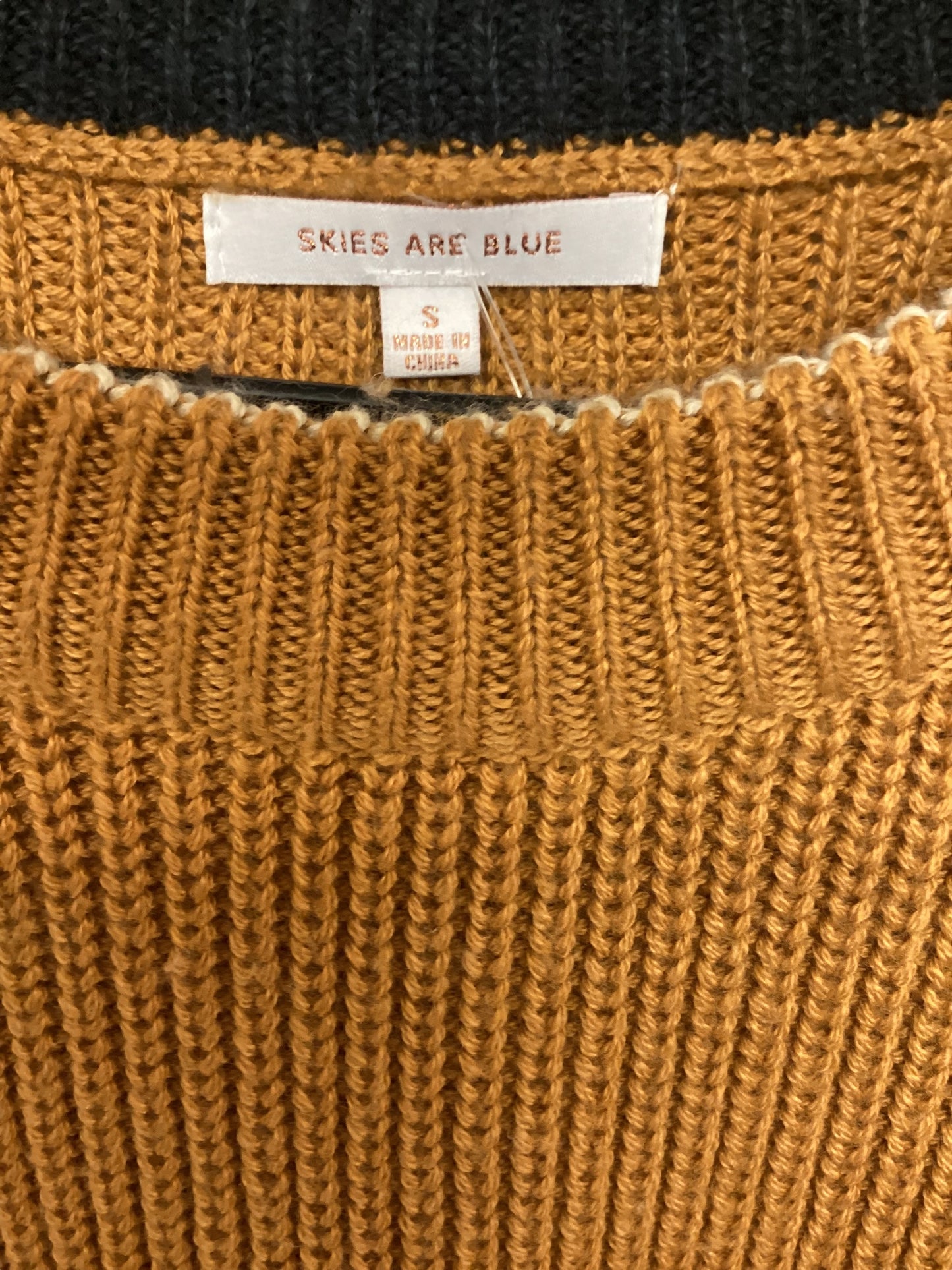 Sweater By Skies Are Blue In Yellow, Size: S