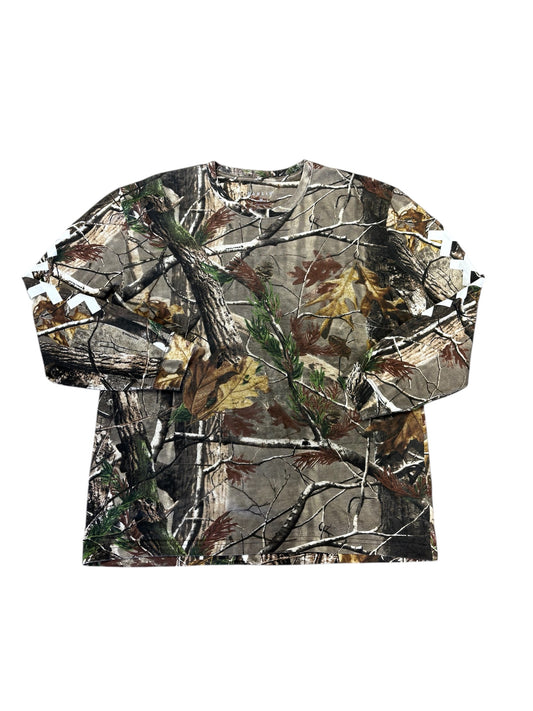 Top Long Sleeve By Cma In Camouflage Print, Size: Xl