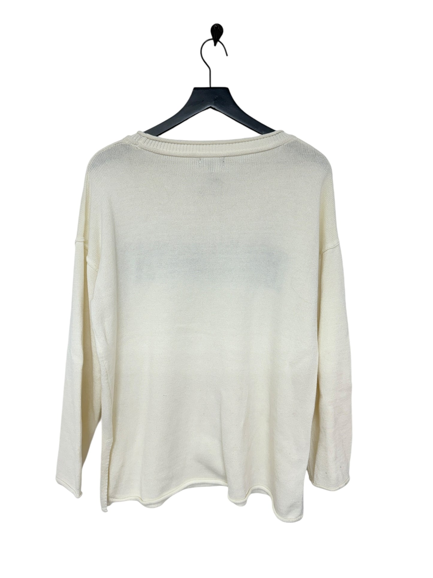 Sweater By Timing In White, Size: M