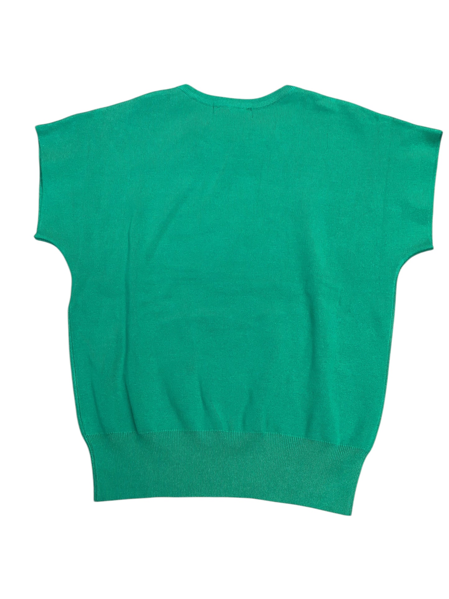 Sweater Short Sleeve By Leela & Lavender In Green, Size: M