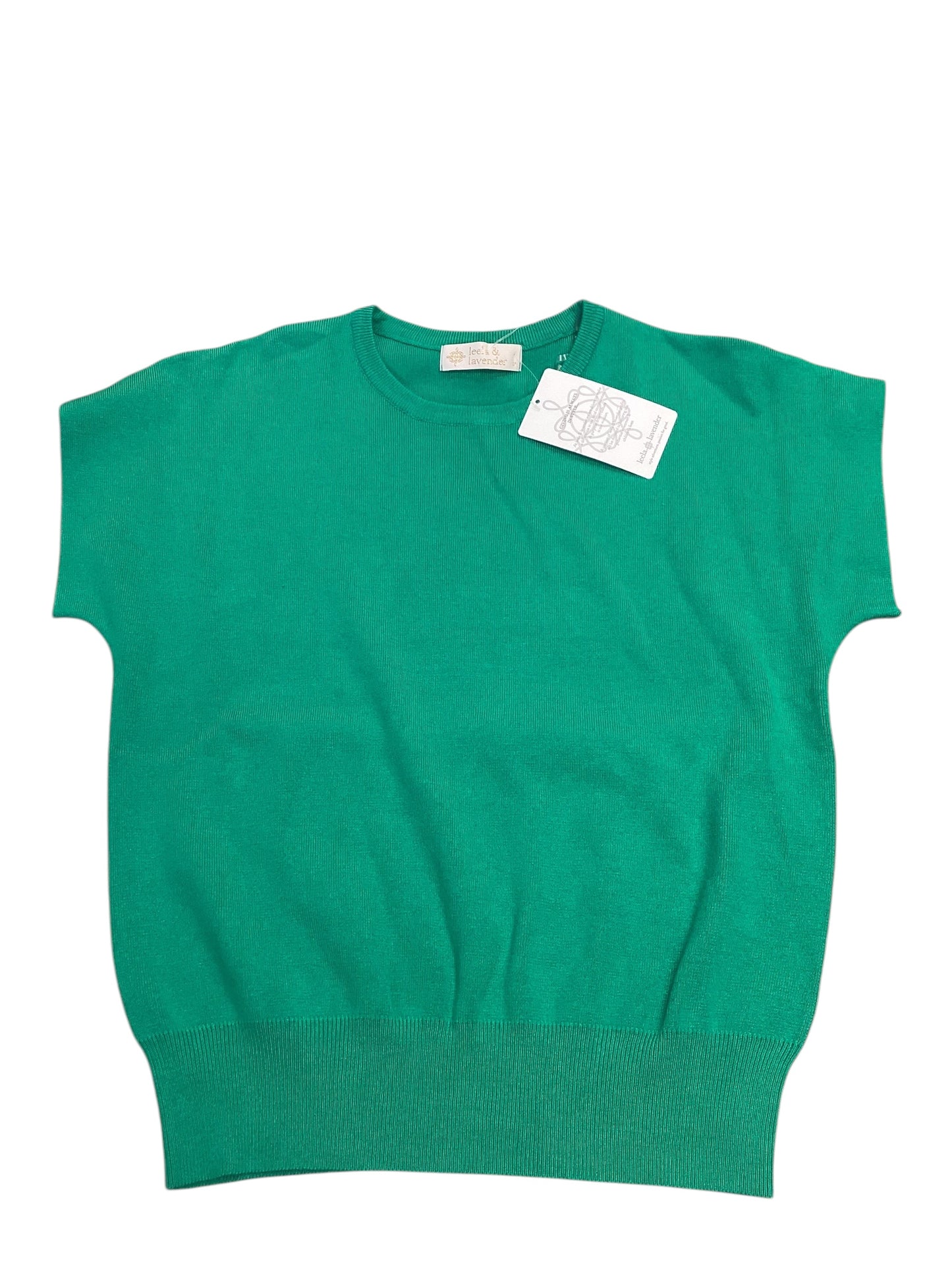 Sweater Short Sleeve By Leela & Lavender In Green, Size: M