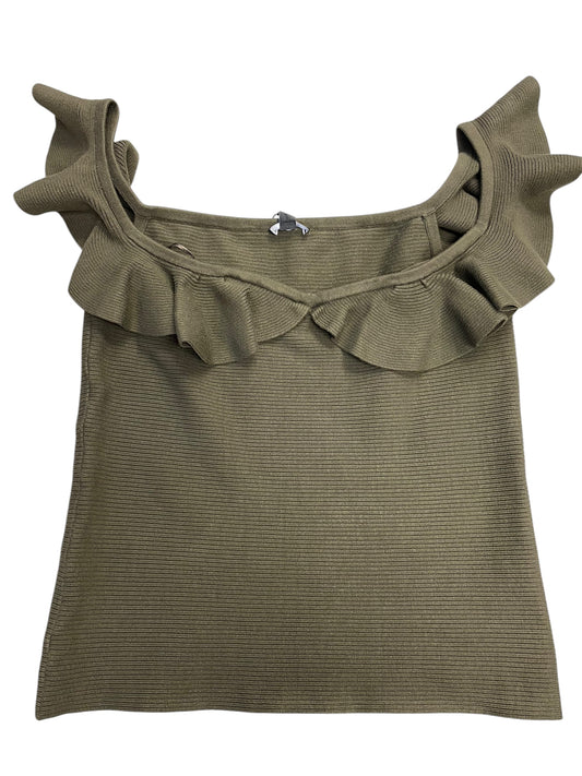 Top Sleeveless By Express In Green, Size: L