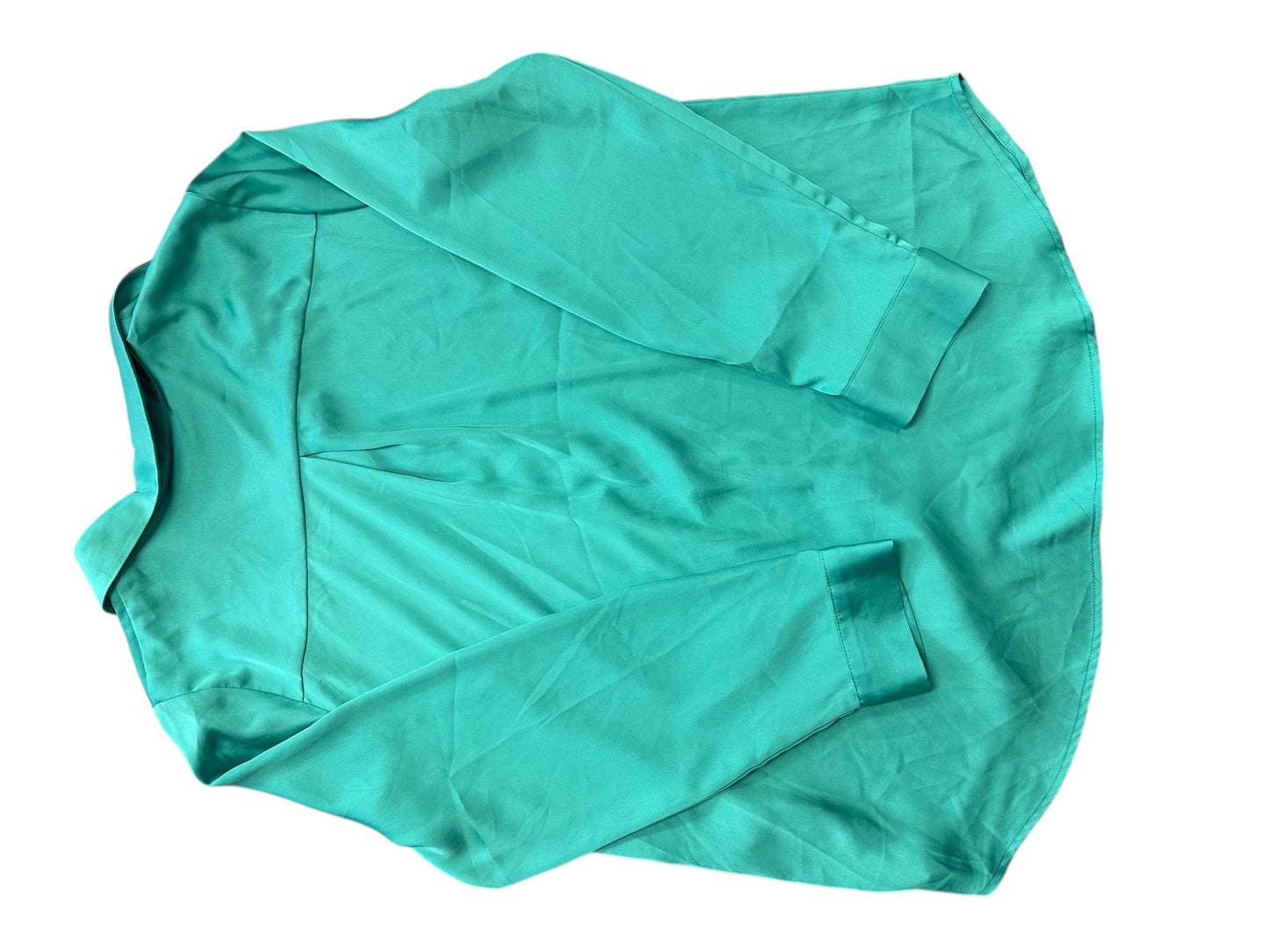 Blouse Long Sleeve By Skies Are Blue In Green, Size: L