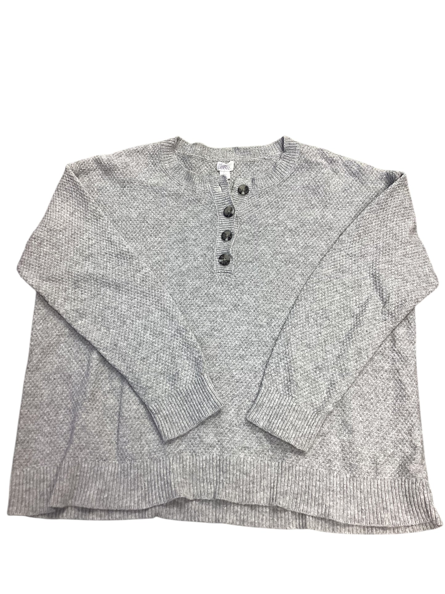 Sweater By Stars Above In Grey, Size: Xl