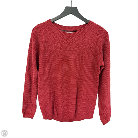 Sweater By Croft And Barrow In Red, Size: S