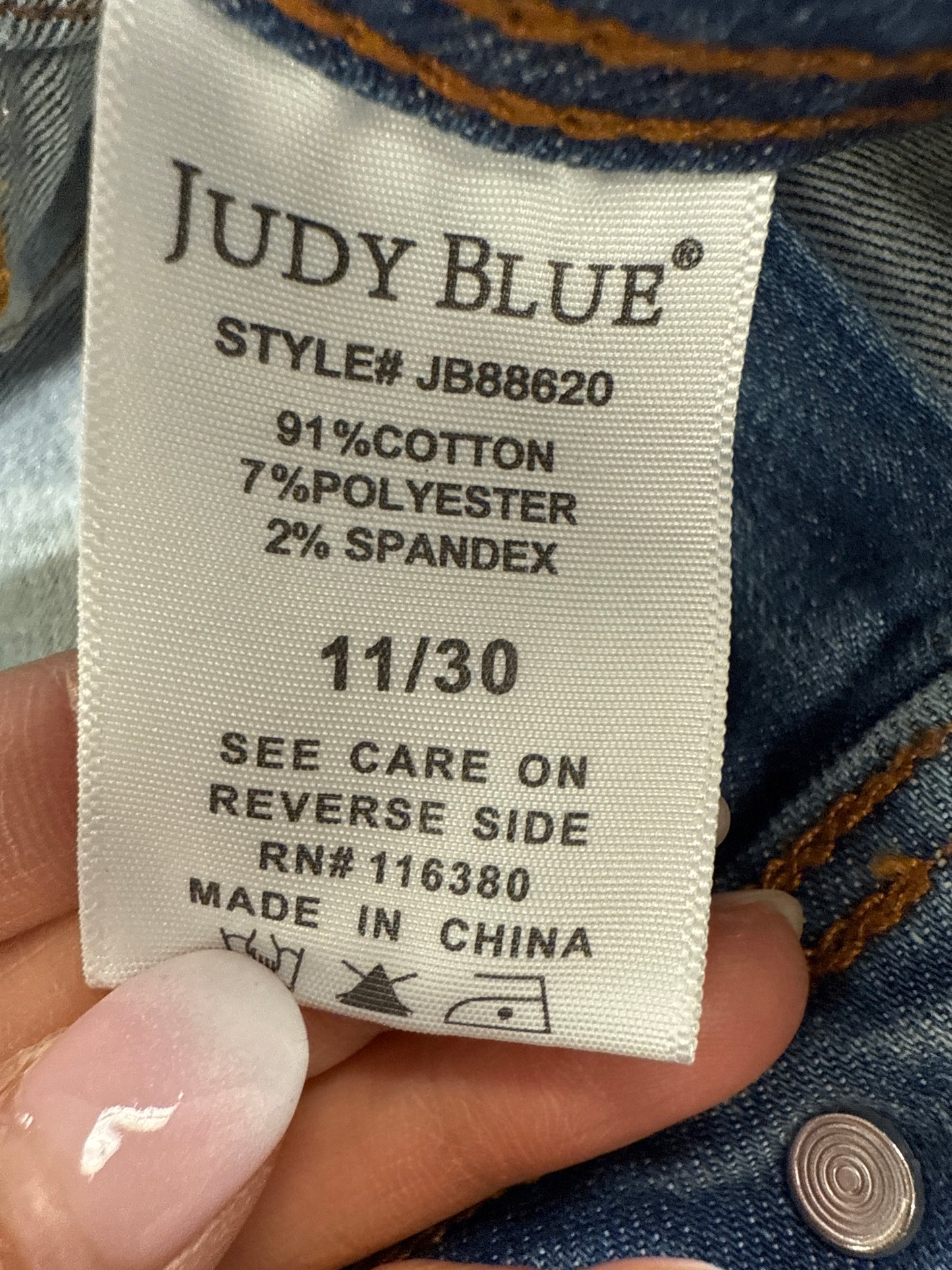 Jeans Boot Cut By Judy Blue In Blue Denim, Size: 10