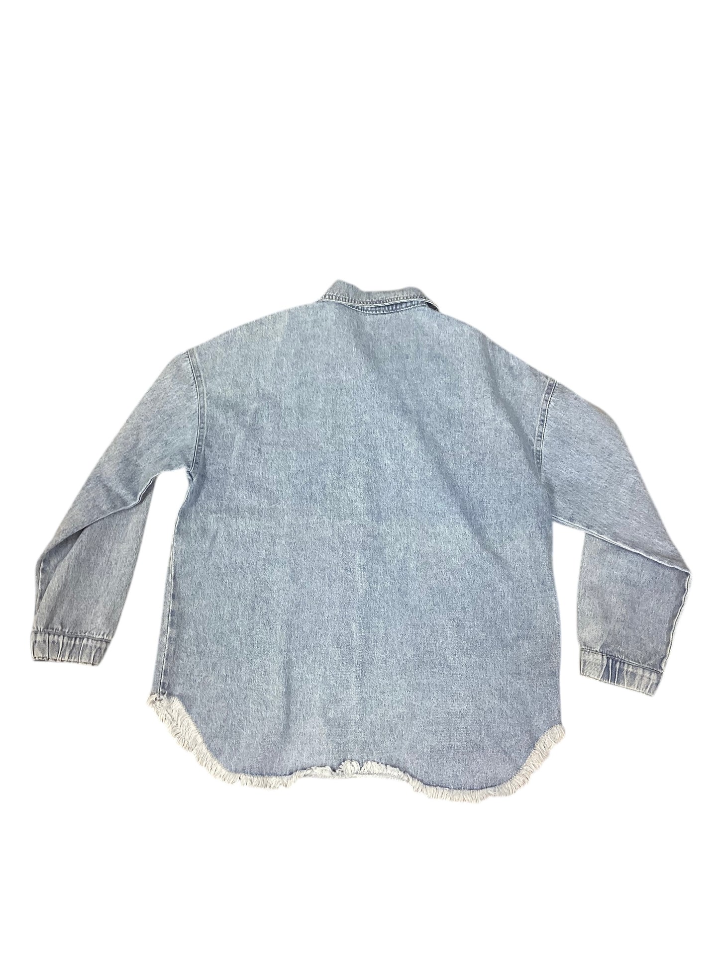 Jacket Denim By Cmf In Blue Denim, Size: L