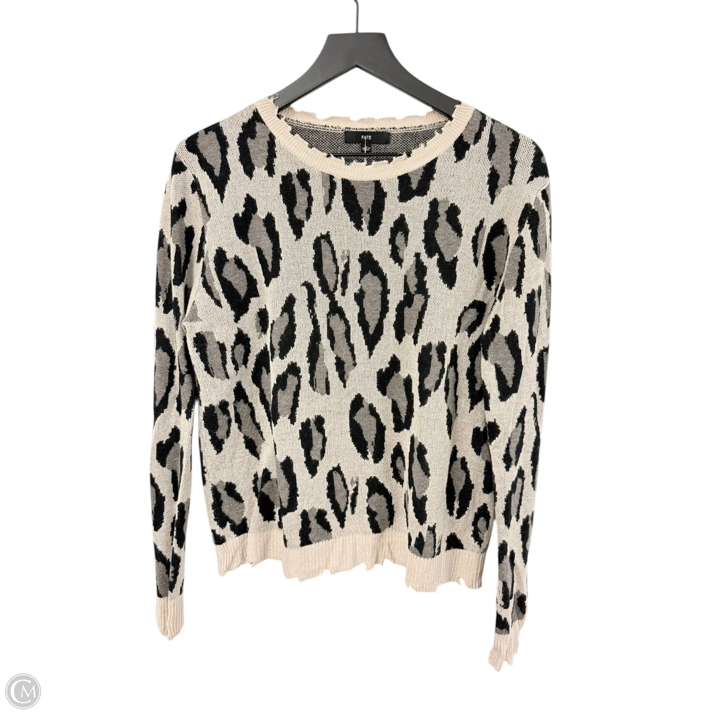 Sweater By Fate In Animal Print, Size: L