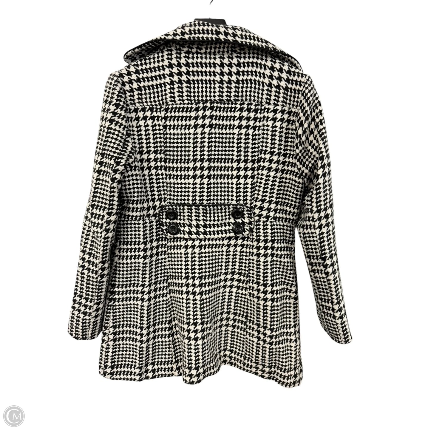 Coat Peacoat By Byer California In Black & White, Size: M