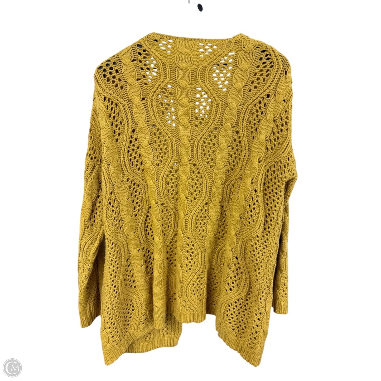 Sweater Cardigan By L Love In Yellow, Size: S
