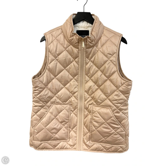 Vest Designer By Kate Spade In Gold, Size: L