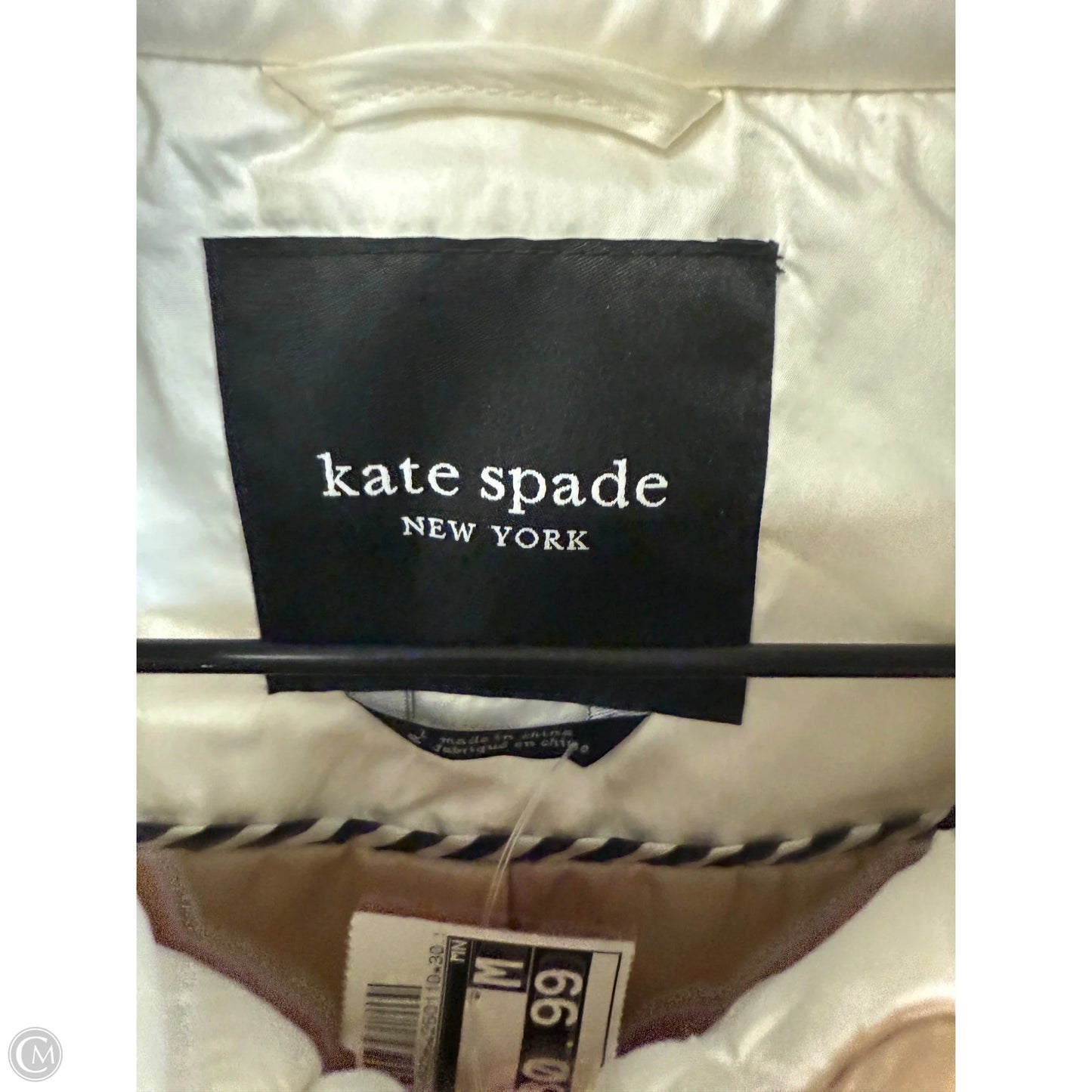 Vest Designer By Kate Spade In Gold, Size: L