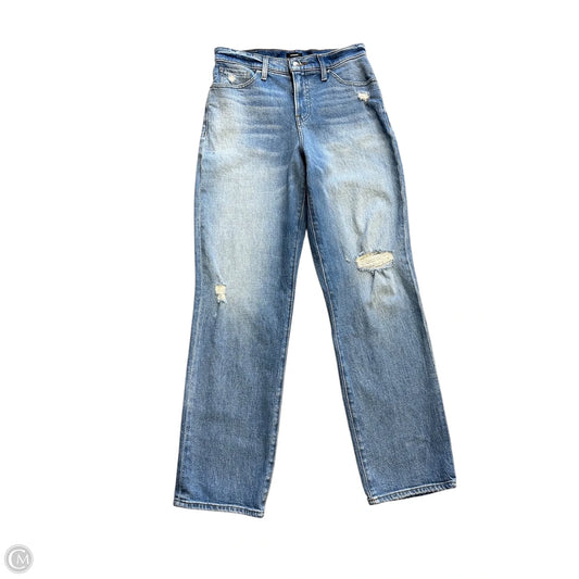 Jeans Straight By Express In Blue Denim, Size: 6