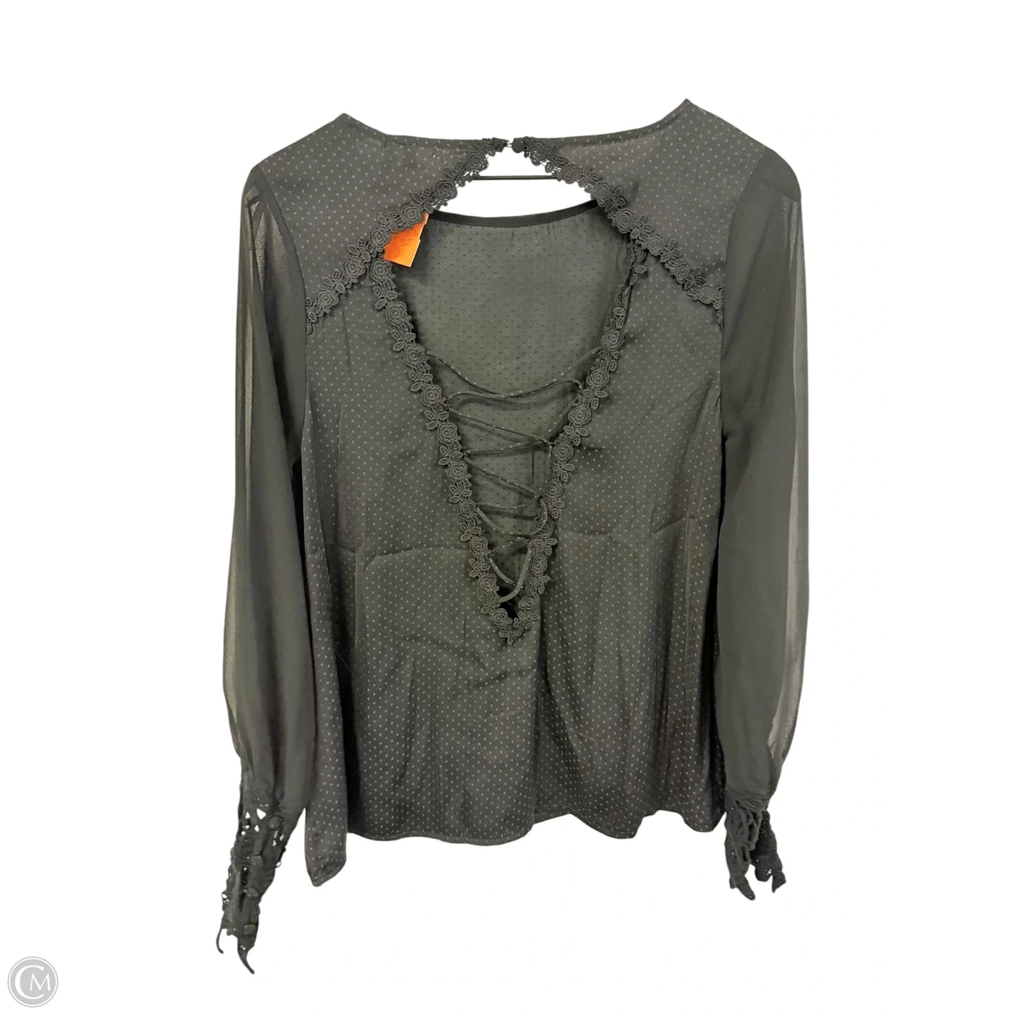 Top Long Sleeve By Cmc In Black, Size: S