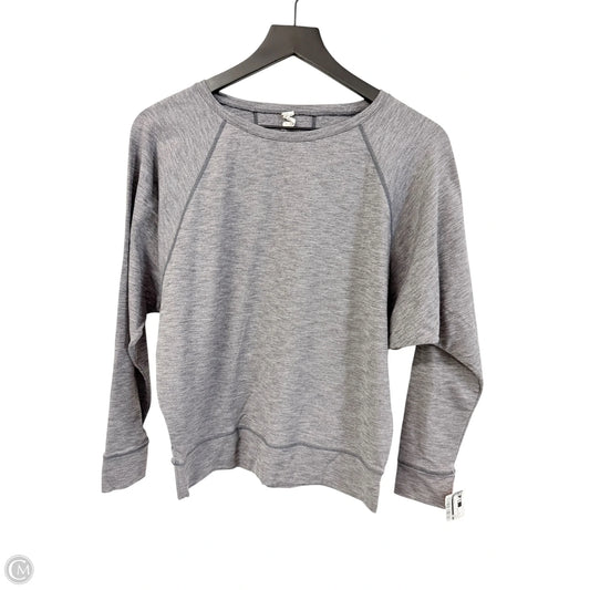 Athletic Top Long Sleeve Crewneck By Cme In Grey, Size: S