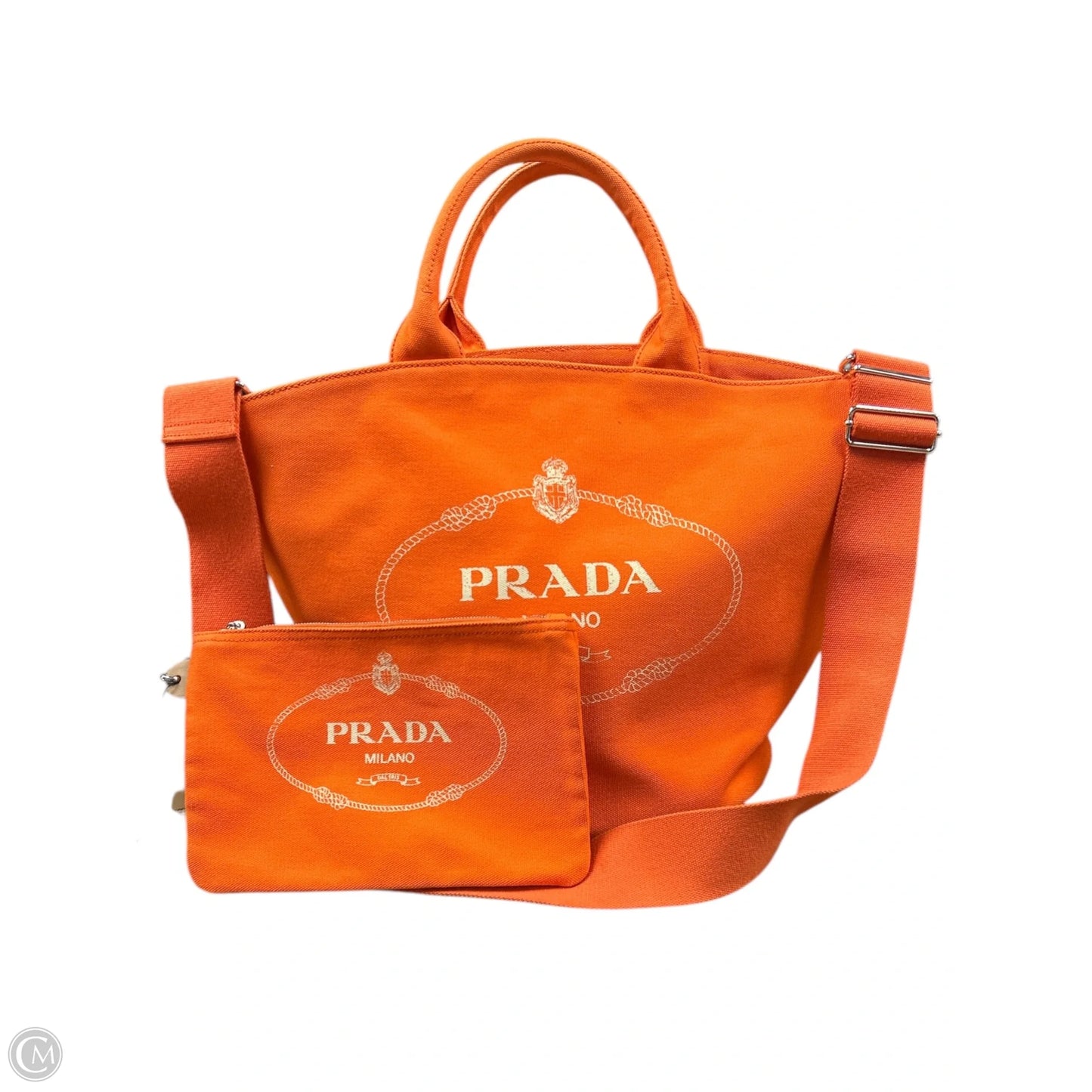 Tote Luxury Designer By Prada, Size: Medium