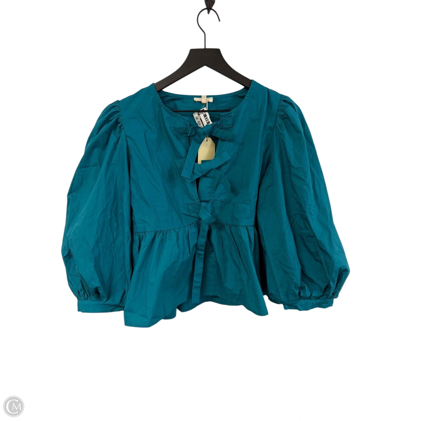 Top Short Sleeve By Jodifl In Teal, Size: M